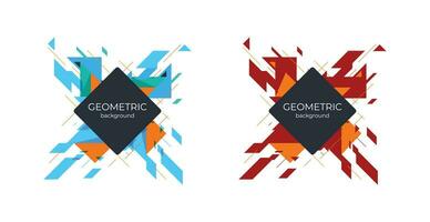 abstract colorful vector geometric isometric background