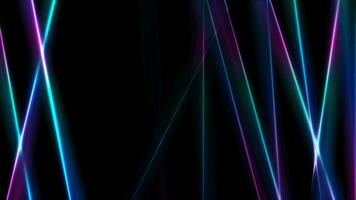 vibrante neón láser rayos rayas vídeo animación video