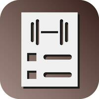 Task List Vector Glyph Gradient Background Icon For Personal And Commercial Use.
