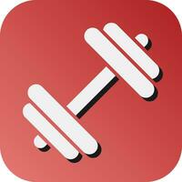 Dumbbell Vector Glyph Gradient Background Icon For Personal And Commercial Use.