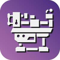 Machine Vector Glyph Gradient Background Icon For Personal And Commercial Use.