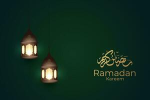 Ramadhan and Eid Mubarak background, moon stars decorative elements vector