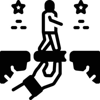 Solid icon for pass vector