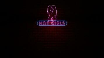 Hot Girls Neon Light Sign video