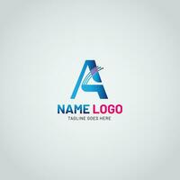 letter A logo. vector design