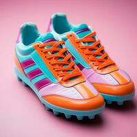 AI generated Bright modern stylish sneakers - AI generated image photo