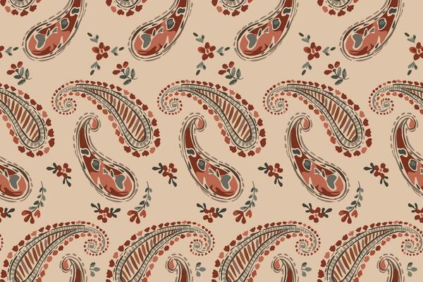 patchwork floral pattern with paisley and indian flower motifs. damask style pattern for textil and decoration.bandana kerchief paisley fabric