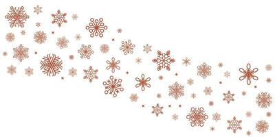 Winter and christmas background vector design with snowflakes with copyspace