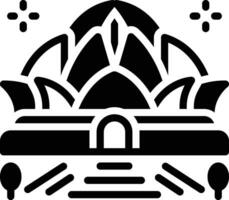 Solid icon for attractions vector