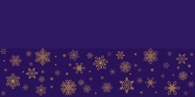 Winter and christmas background vector design with snowflakes with copyspace