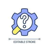 2D editable set up mic icon representing voice assistant, isolated vector, multicolor thin line illustration. vector