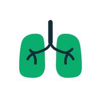 image of lungs in a simple style vector