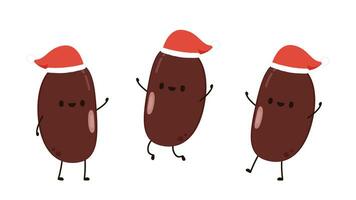 Kidney bean character. Kidney bean on white background. vector