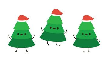 Christmas tree character design. Christmas tree  vector. vector