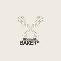diseño de logotipo de panadería. vector de signo de panadería. diseño de logotipo batidor.