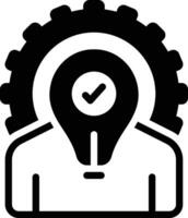 Solid icon for solution vector
