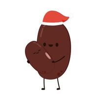 Kidney bean character. Kidney bean on white background. vector