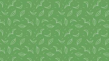 Green tea pattern wallpaper. Green tea doodle vector. Matcha pattern. vector