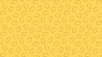 Soybean pattern vector. Soy bean on yellow background. wallpaper. vector