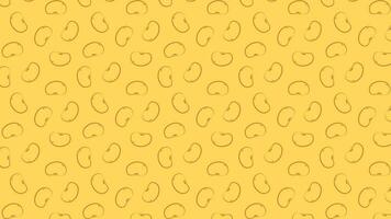 Soybean pattern vector. Soy bean on yellow background. wallpaper. vector