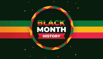 Black history month celebrate vector