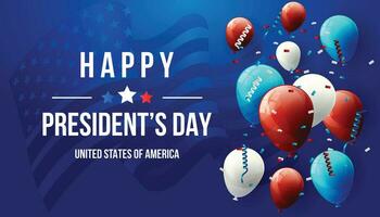 Presidents Day Background Design vector