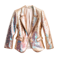 AI generated Sequin jacket isolated on transparent background png