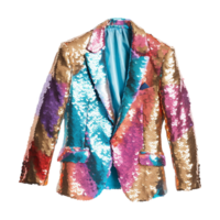 AI generated Sequin jacket isolated on transparent background png