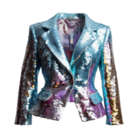 AI generated Sequin jacket isolated on transparent background png