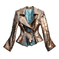 AI generated Sequin jacket isolated on transparent background png