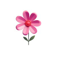 ai généré fleur icône png isolé sur transparent Contexte