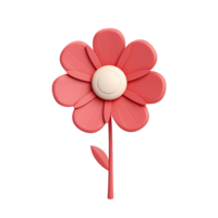 ai généré fleur icône png isolé sur transparent Contexte