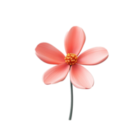 AI generated Flower icon png isolated on transparent background