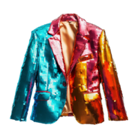 AI generated Sequin jacket isolated on transparent background png