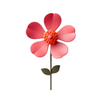 ai gerado flor ícone png isolado em transparente fundo