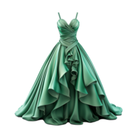 AI generated Woman dress isolated on transparent background created with generative ai png