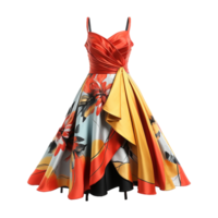 AI generated Woman dress isolated on transparent background created with generative ai png