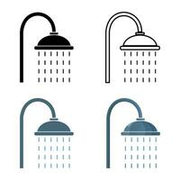 shower place icon and symbol vector