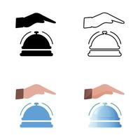 bell icon and symbol, to call a person vector
