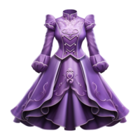 ai generiert Prinzessin Kleid isoliert auf transparent Hintergrund png