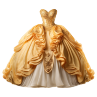 AI generated Princess dress isolated on transparent background png