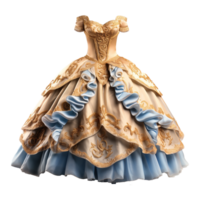 AI generated Princess dress isolated on transparent background png