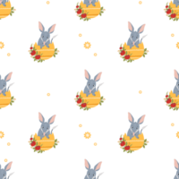 Seamless pattern Easter bilby png
