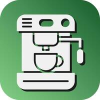 Coffe Maker Vector Glyph Gradient Background Icon For Personal And Commercial Use.