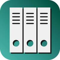 File Vector Glyph Gradient Background Icon For Personal And Commercial Use.