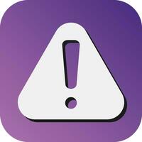 Alert Vector Glyph Gradient Background Icon For Personal And Commercial Use.