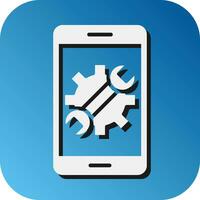Repair Vector Glyph Gradient Background Icon For Personal And Commercial Use.