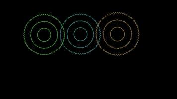 Smooth waves motion graphics, diffusion animation video