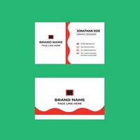 Two sided presentation of professional business or visiting card design. vector