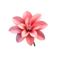 AI generated Flower icon png isolated on transparent background